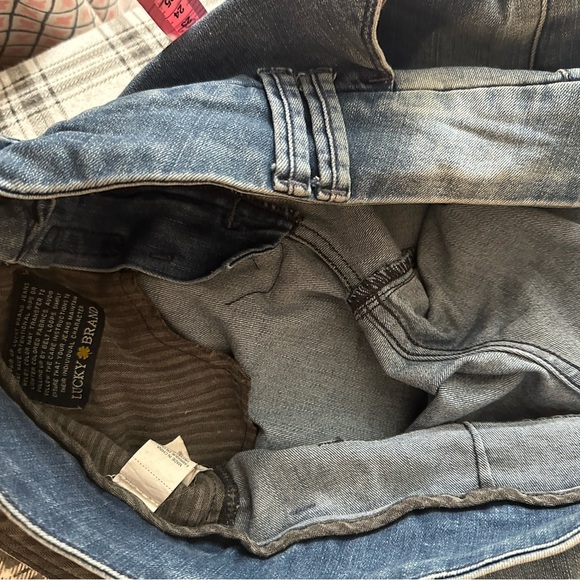 Lucky Brand Vintage? Y2K Kick Flare Cotton Flap Back Pockets Trouser Jeans 10/30 - Picture 9 of 16